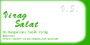 virag salat business card