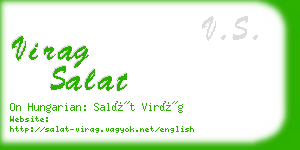 virag salat business card